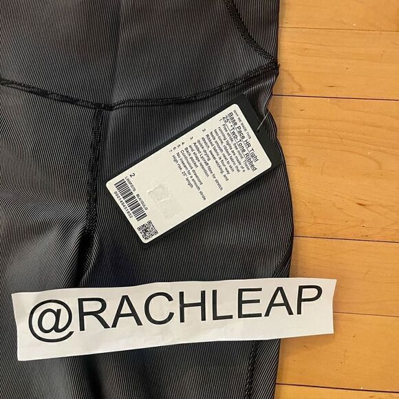 Lululemon Base Pace High-Rise Tight 25" Two-Tone Ribbed size 2 - Picture 7 of 7